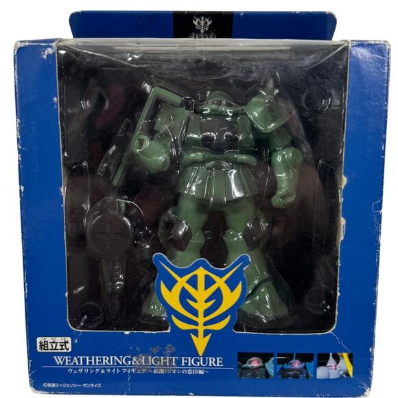 Principality of Zeon Mobile Suit Weathering and Light MS-06F Zaku Action Figure - Picture 1 of 8